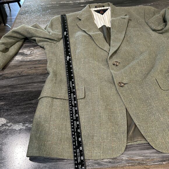 Vintage Tommy Hilfiger Mens Blazer 44R Green Single Vent Made In USA Jacket Only - Picture 12 of 16